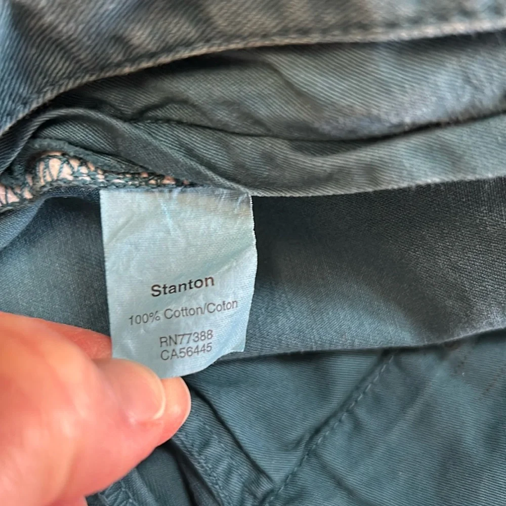 J. Crew Stanton Chino Pants Cotton Twill Trousers Classic Fit Business Teal 33‎